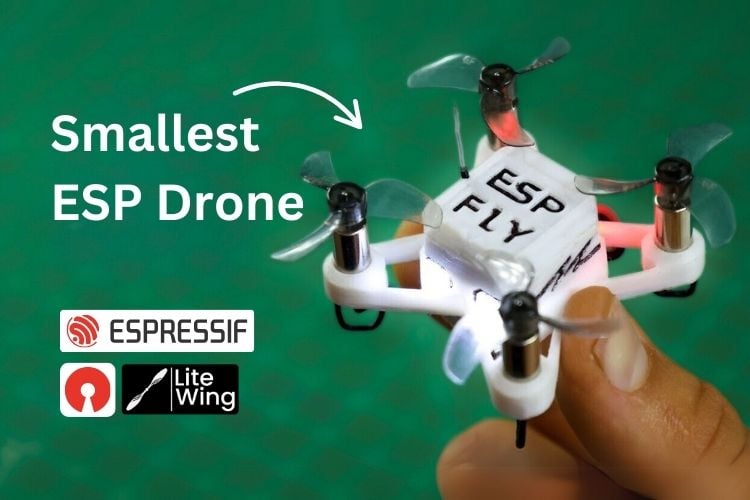 Esp fly the smallest esp32 powered drone